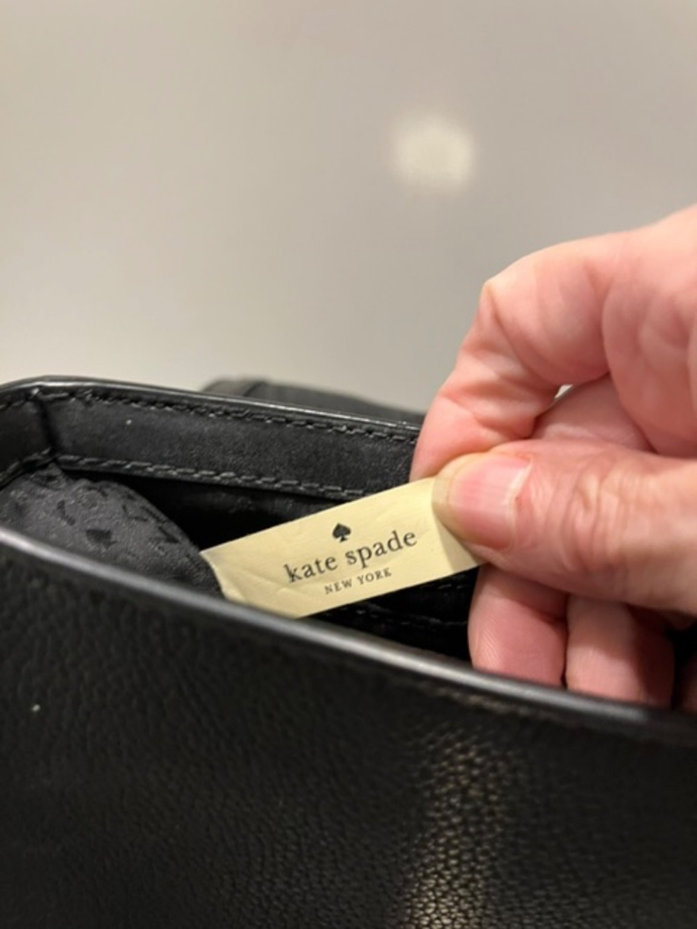 Kate Spade Black Leather Serrano Place Pearl Maisie Mini Crossbody Bag Designer - Picture 9 of 14